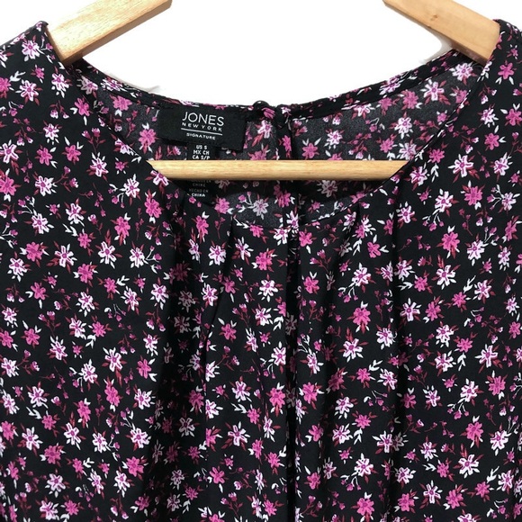 JONES NEW YORK Floral Sleeveless Blouse - Picture 5 of 14